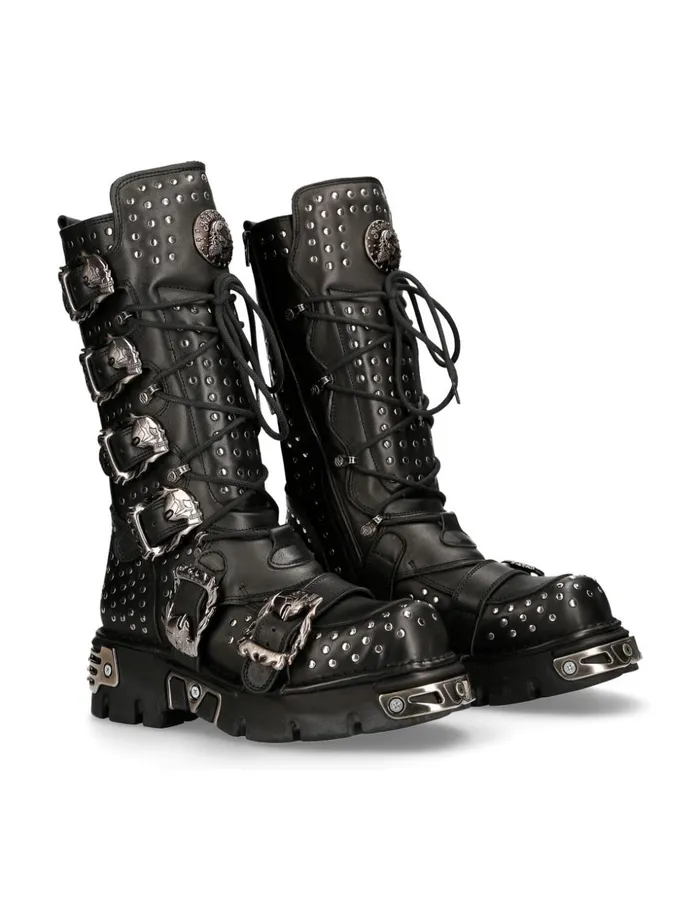 WomenMen Metallic M1539C3 New Rock Boots