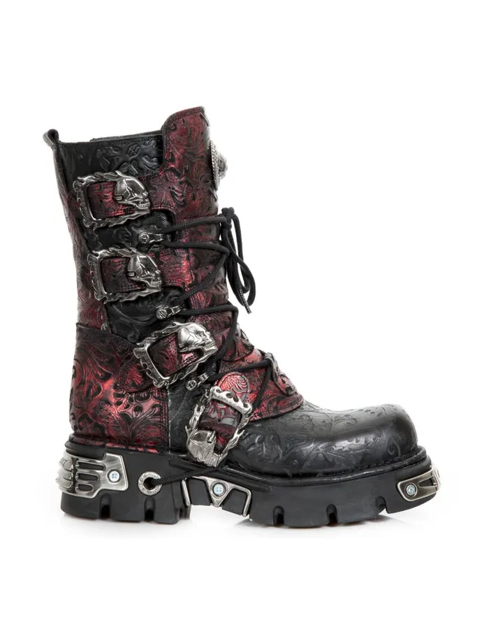 WomenMen Metallic M373czC98 New Rock Boots WomenMen Metallic M373czC98 New Rock Boots