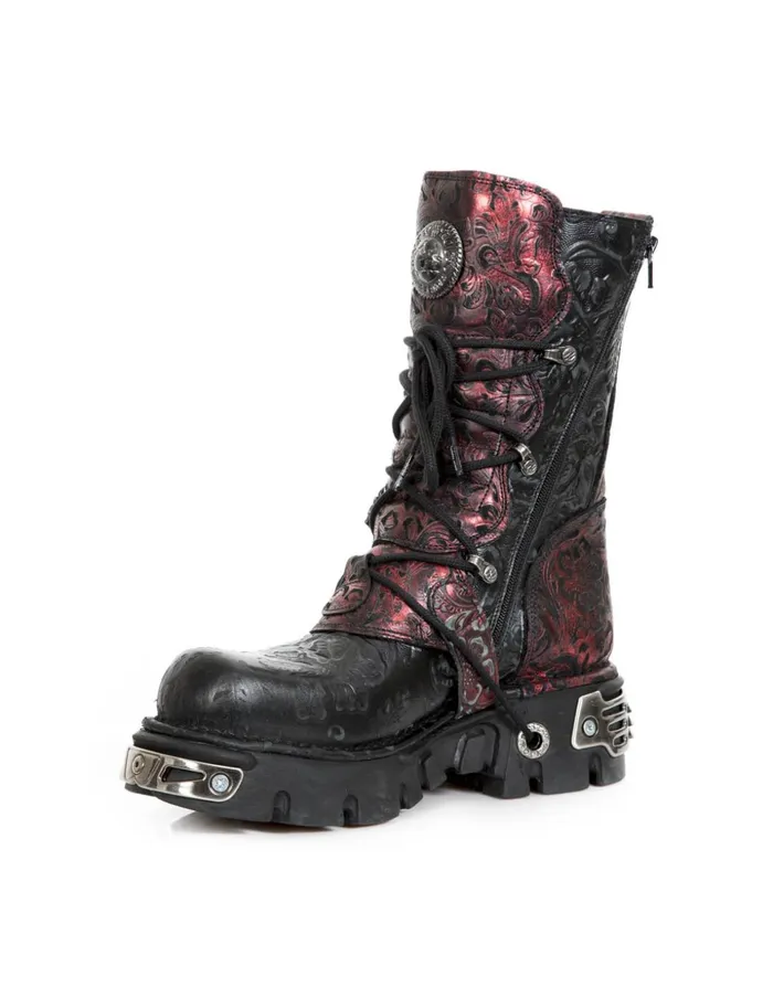 WomenMen Metallic M373czC98 New Rock Boots WomenMen Metallic M373czC98 New Rock Boots