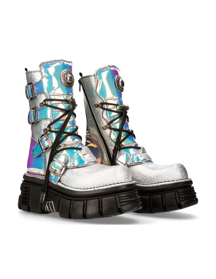 WomenMen Metallic M373pasaC2 New Rock Boots