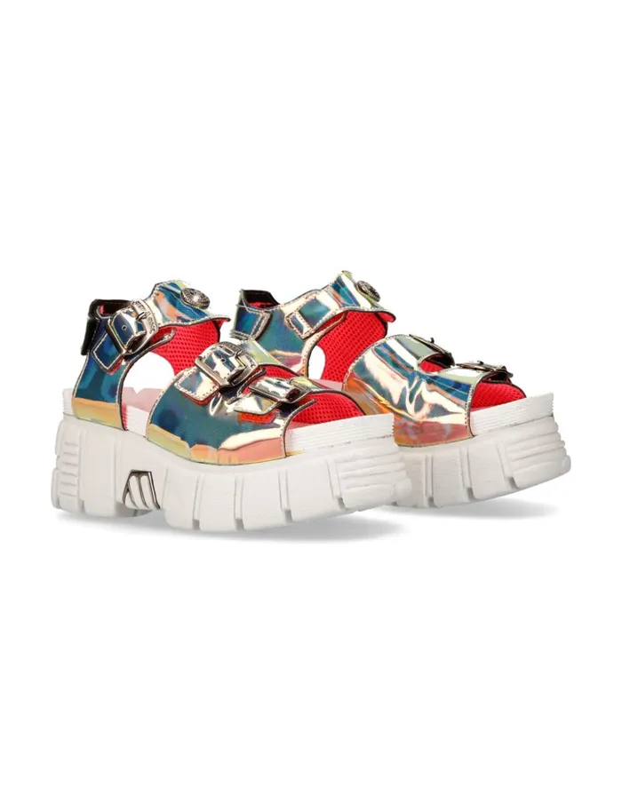 WomenMen Metallic MBios101C9 New Rock Sandals