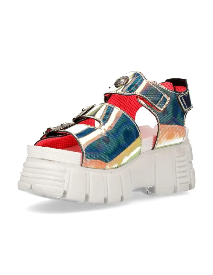 WomenMen Metallic MBios101C9 New Rock Sandals WomenMen Metallic MBios101C9 New Rock Sandals