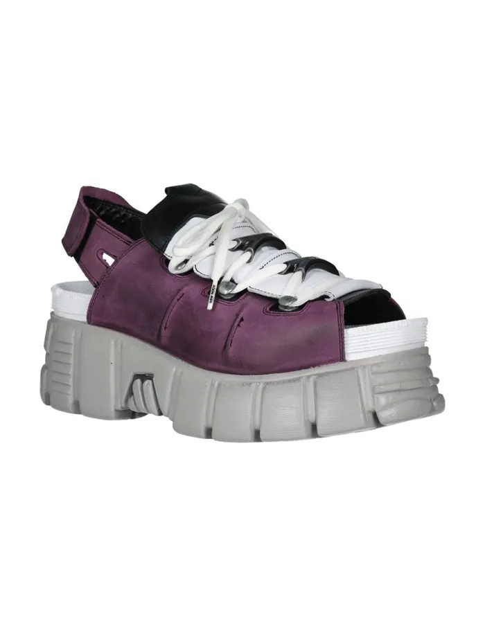 WomenMen Metallic MBios103C11 New Rock Sandals WomenMen Metallic MBios103C11 New Rock Sandals