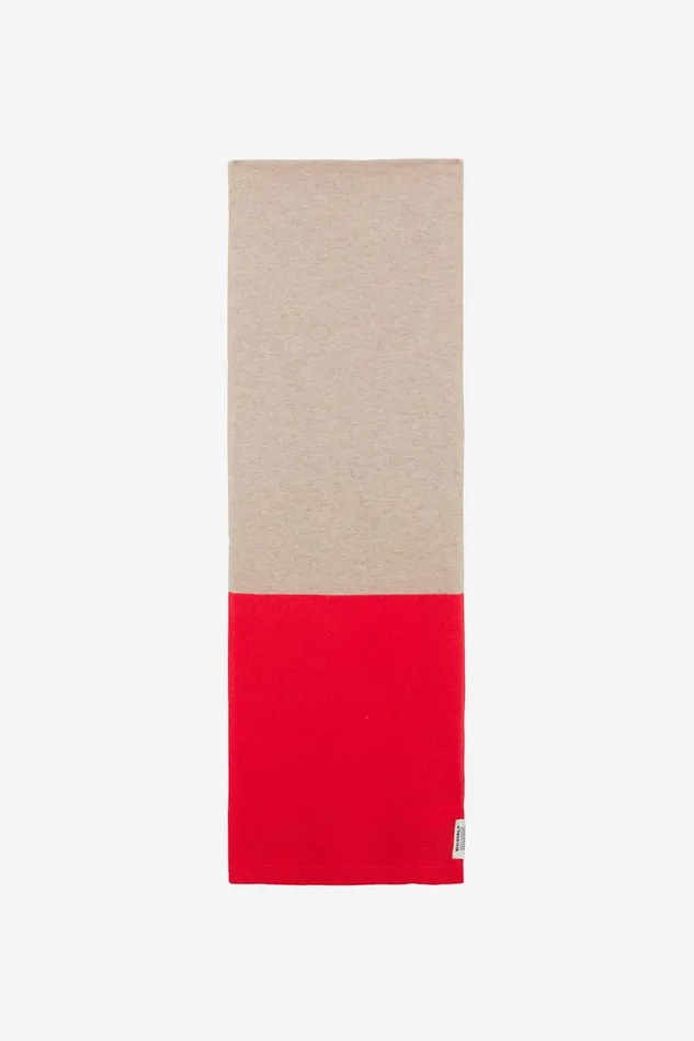 WomenMen Red Thin Scarf Ecoalf Hats And Scarves