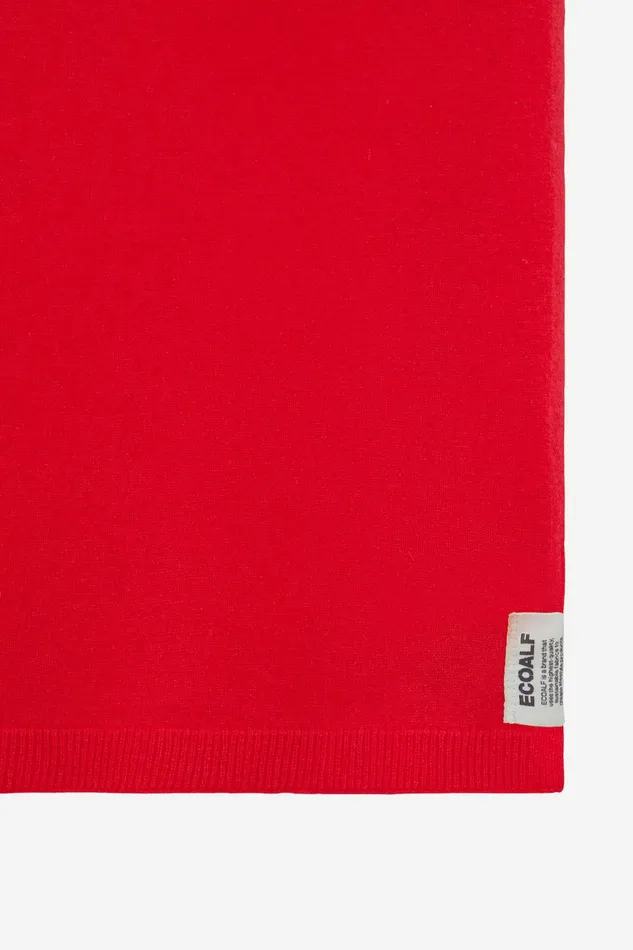 WomenMen Red Thin Scarf Ecoalf Hats And Scarves