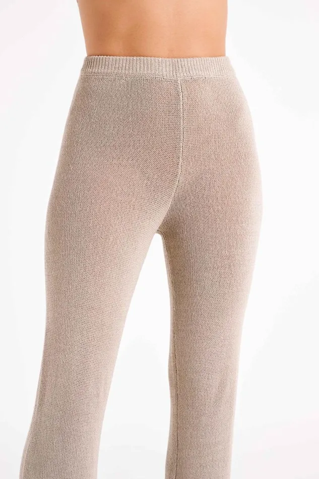 Women Meshki Bottoms Carlota Knit Pants 8211 Taupe