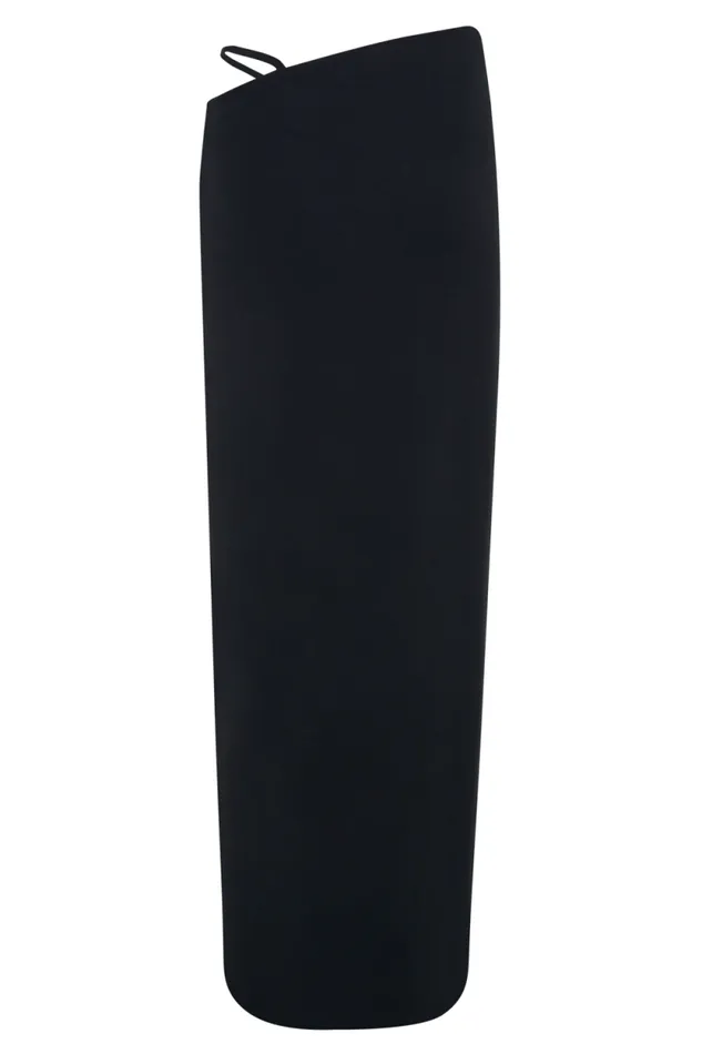 Women Meshki Bottoms Natalia Modal Buckle Maxi Skirt 8211 Black
