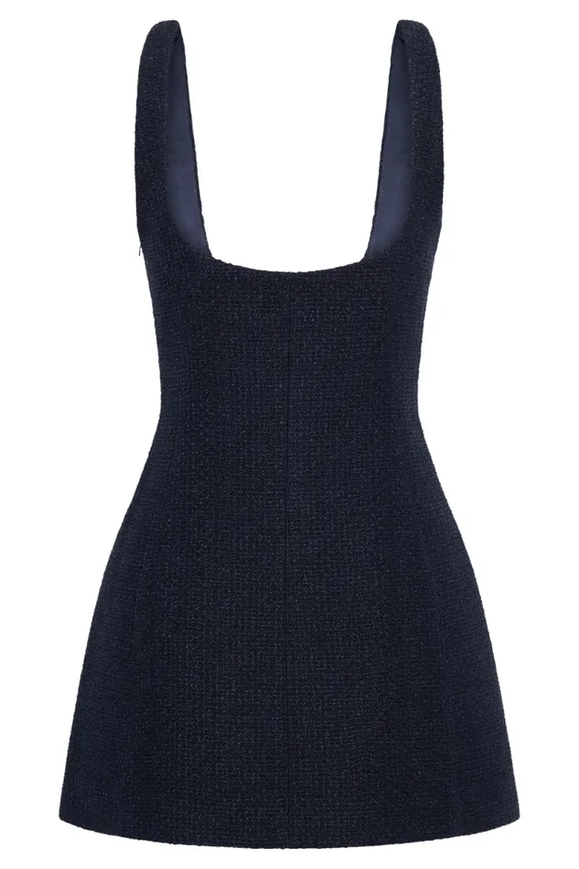 Women Meshki Dresses Beth Boucle Mini Dress 8211 Navy