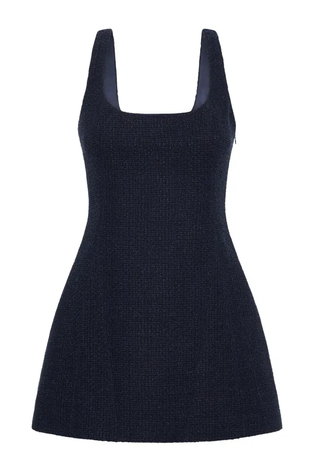 Women Meshki Dresses Beth Boucle Mini Dress 8211 Navy