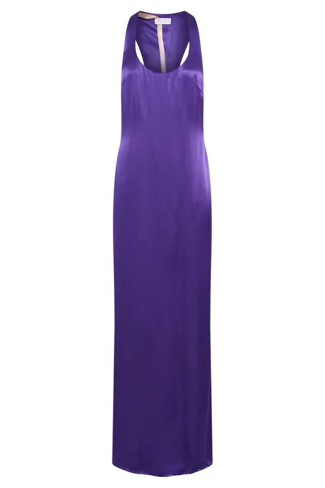 Women Meshki Dresses Jacquelyn Racerback Maxi Dress 8211 Deep Purple