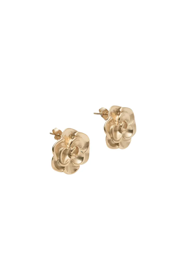 Women Meshki Jewellery Lala Rose Earrings 8211 Gold
