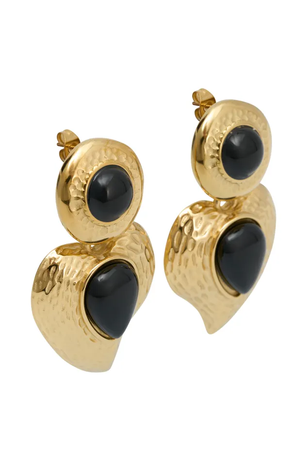 Women Meshki Jewellery Lillian Vintage Drop Earrings 8211 Gold