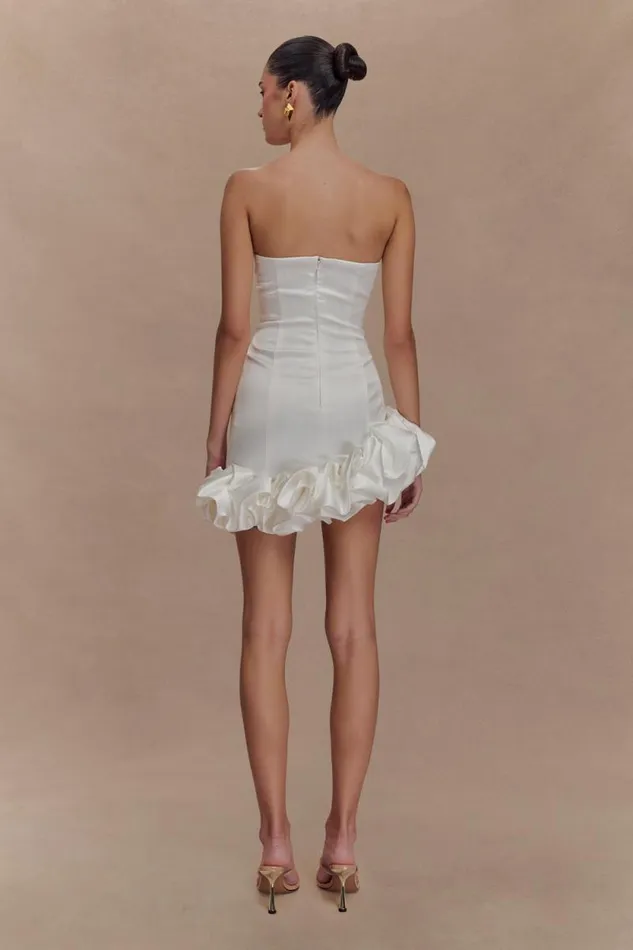 Women Meshki Shoes Alba Bubble Mini Dress 8211 White
