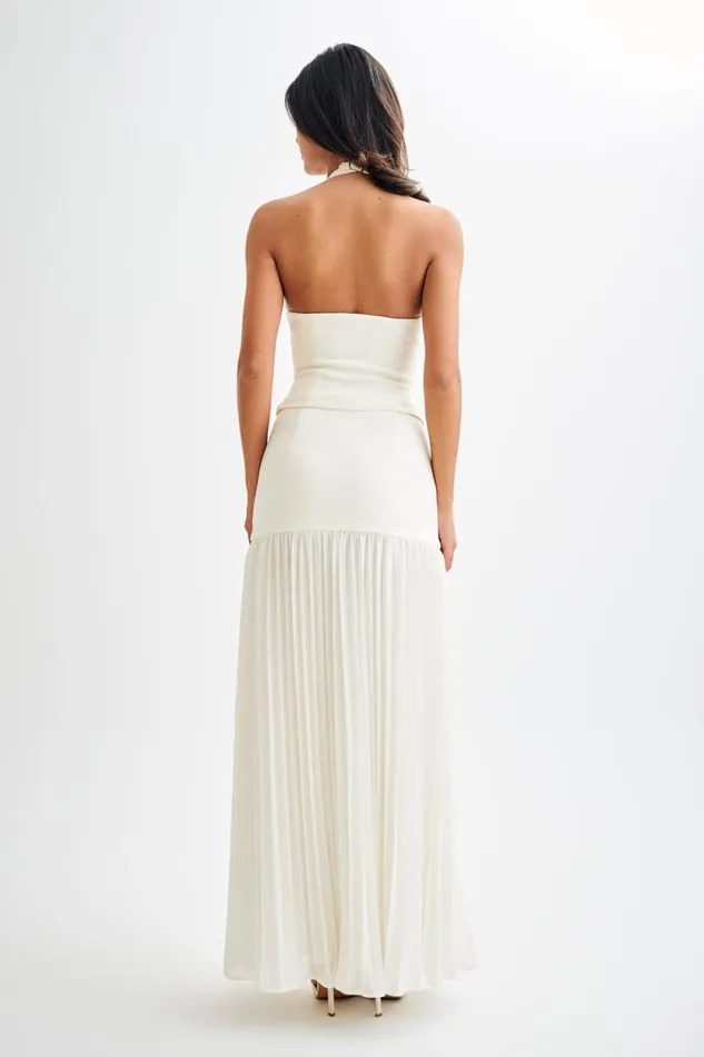 Women Meshki Tops Letitia Suiting Halter Top With Buckle 8211 Ivory