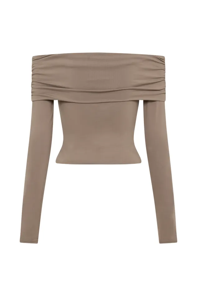 Women Meshki Tops Lucinda Recycled Nylon Off Shoulder Top 8211 Coco