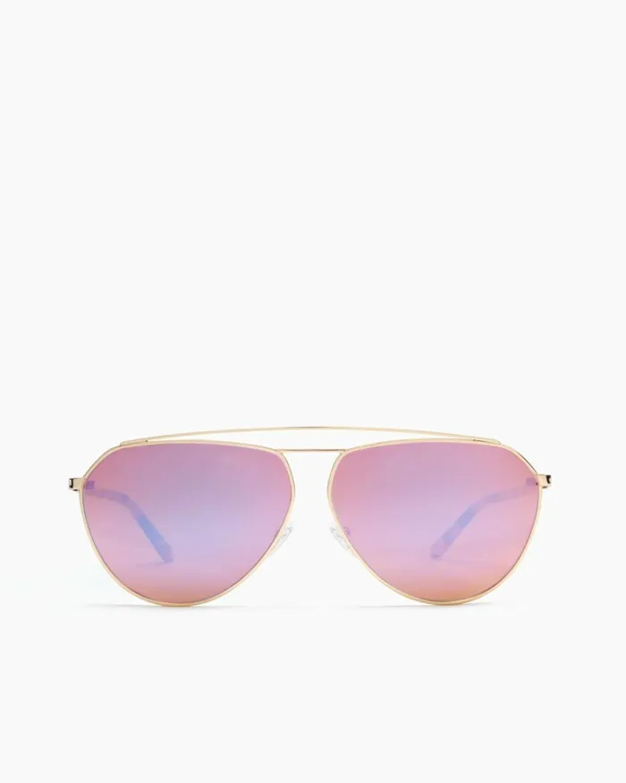 Women Miami Oversized Aviator Sunglasses Gradient Pink Ramy Brook Swimwear