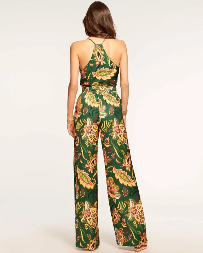 Women Mila Wide Leg Pant Spruce Floral Ramy Brook Pants Women Mila Wide Leg Pant Spruce Floral Ramy Brook Pants