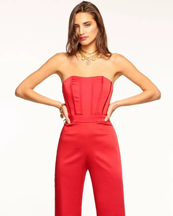 Women Mira Strapless Jumpsuit Ivory Ramy Brook Dresses Women Mira Strapless Jumpsuit Ivory Ramy Brook Dresses