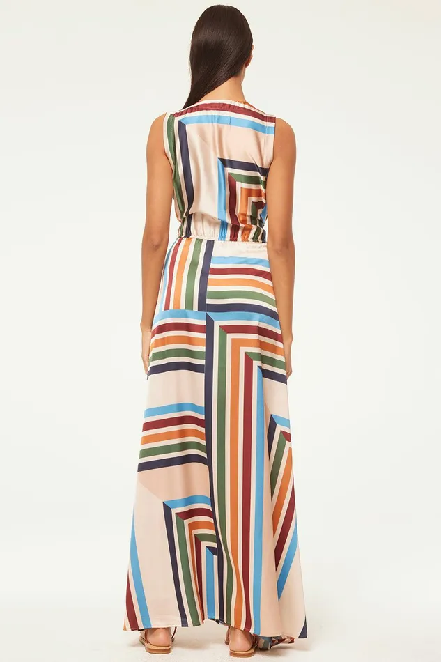 Women MISA Los Angeles Dresses ANABELLA DRESS San Miguel Stripe