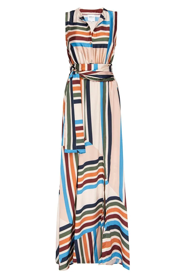 Women MISA Los Angeles Dresses ANABELLA DRESS San Miguel Stripe
