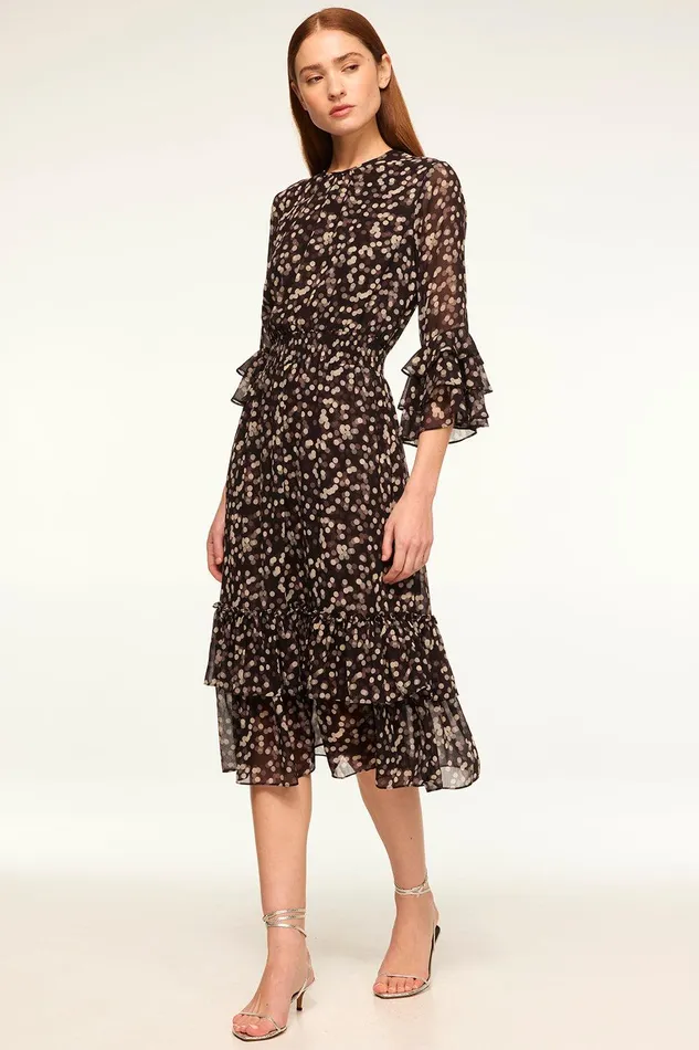Women MISA Los Angeles Dresses GORDANA DRESS Polka Dot Small