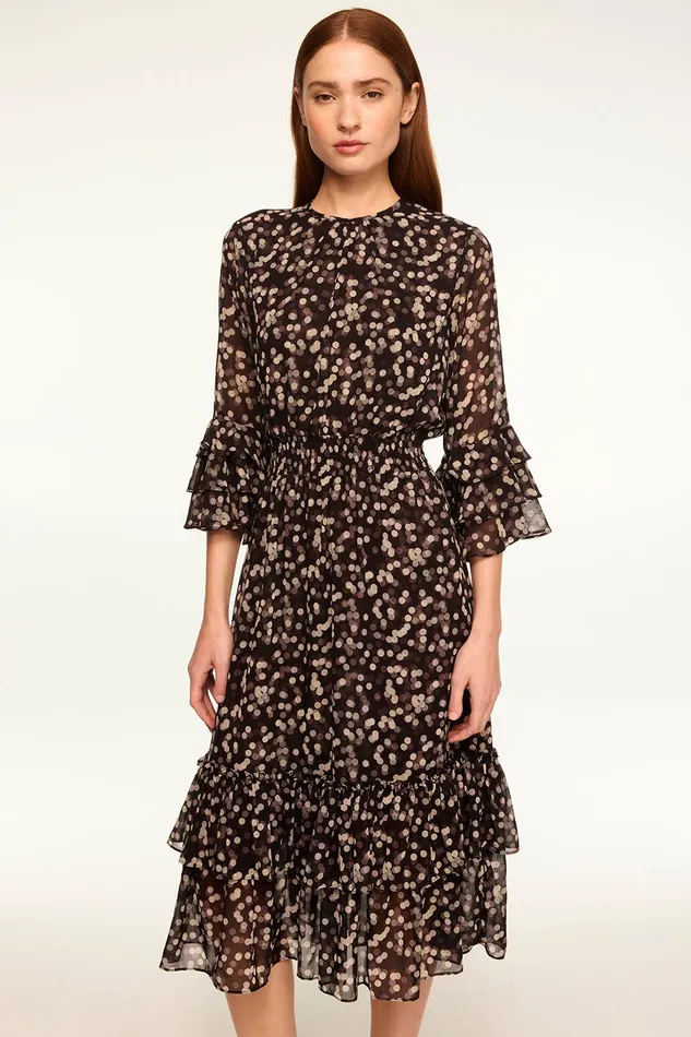 Women MISA Los Angeles Dresses GORDANA DRESS Polka Dot Small