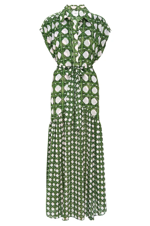 Women MISA Los Angeles Dresses LAURA DRESS Rattan Tile Mix