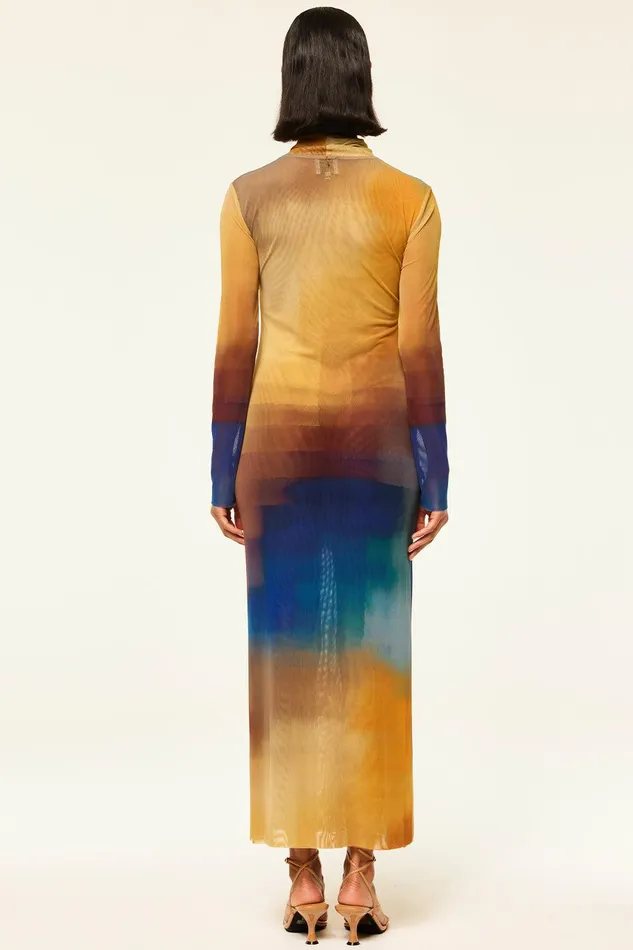 Women MISA Los Angeles Dresses LIV DRESS Digital Ombre