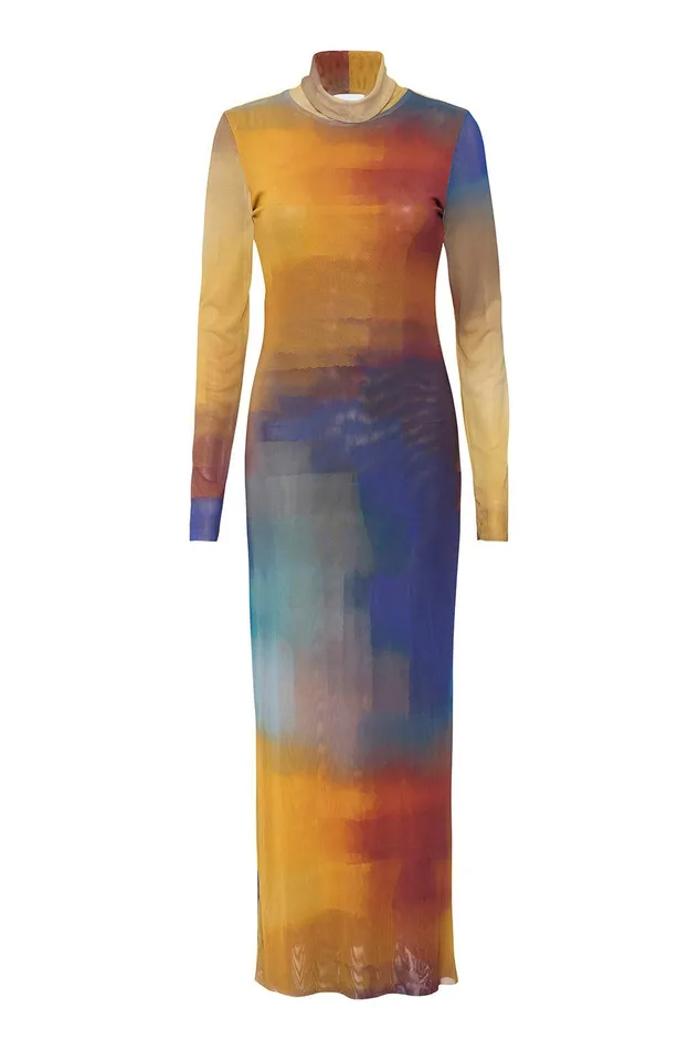Women MISA Los Angeles Dresses LIV DRESS Digital Ombre