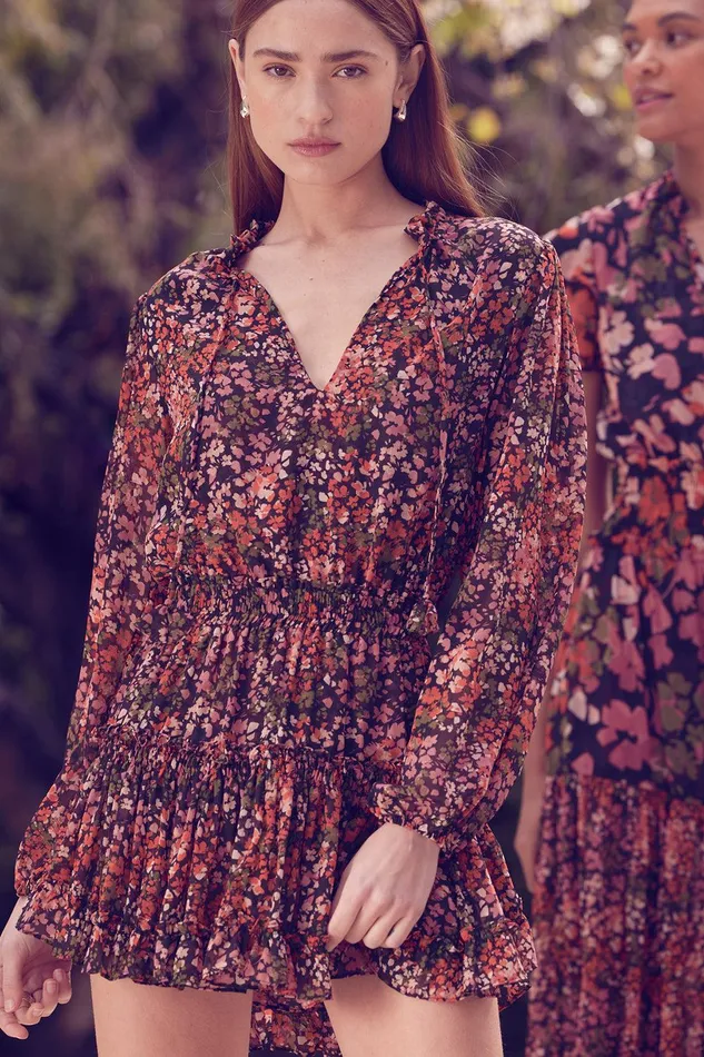 Women MISA Los Angeles Dresses LORENA DRESS Autumn Flora