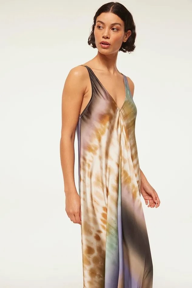 Women MISA Los Angeles Dresses NOTTA DRESS Cerulean Ombre