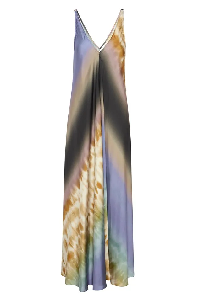 Women MISA Los Angeles Dresses NOTTA DRESS Cerulean Ombre