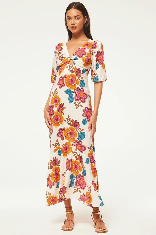 Women MISA Los Angeles Dresses WALLIS DRESS Flora Marbella
