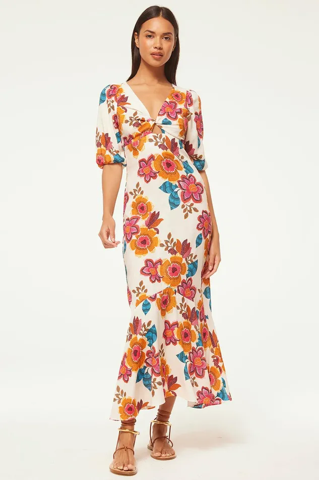 Women MISA Los Angeles Dresses WALLIS DRESS Flora Marbella