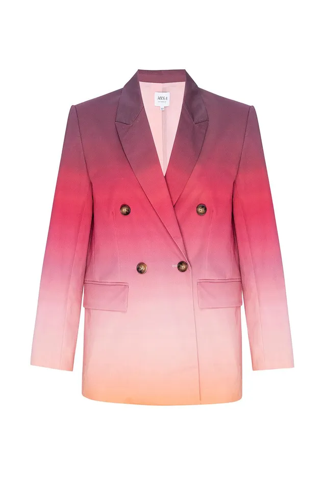 Women MISA Los Angeles Jackets VIVA BLAZER Cali Ombre Cotton