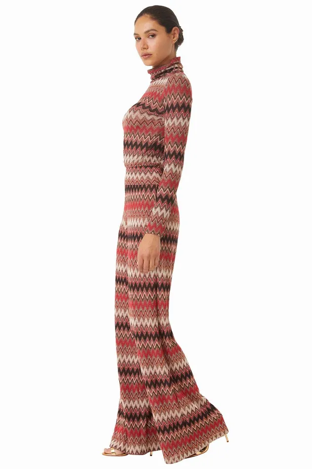 Women MISA Los Angeles Knits ILANIT PANT Winter Chevron