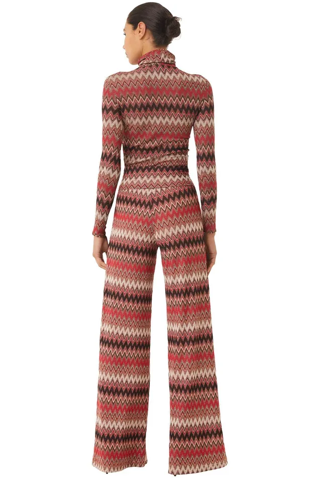 Women MISA Los Angeles Knits ILANIT PANT Winter Chevron
