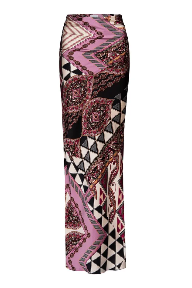 Women MISA Los Angeles Matching Sets ANARAK SKIRT Leonardo Patchwork