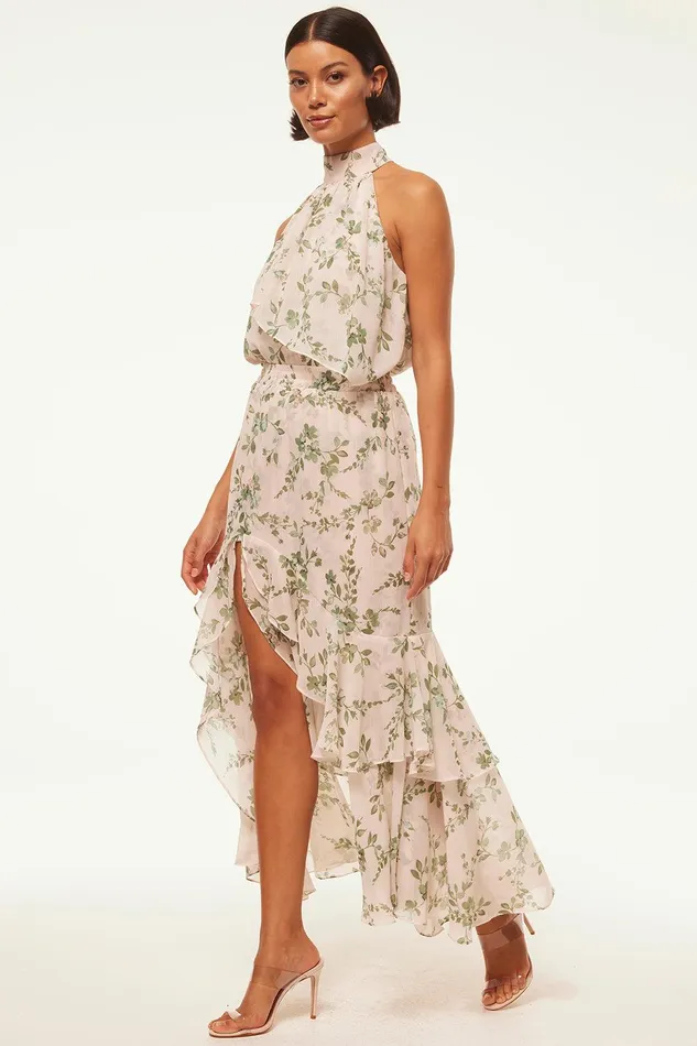 Women MISA Los Angeles Matching Sets ANKA TOP White Sage Botanica