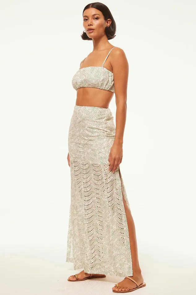 Women MISA Los Angeles Matching Sets ANTONELLA SKIRT Dewdrop Eyelet