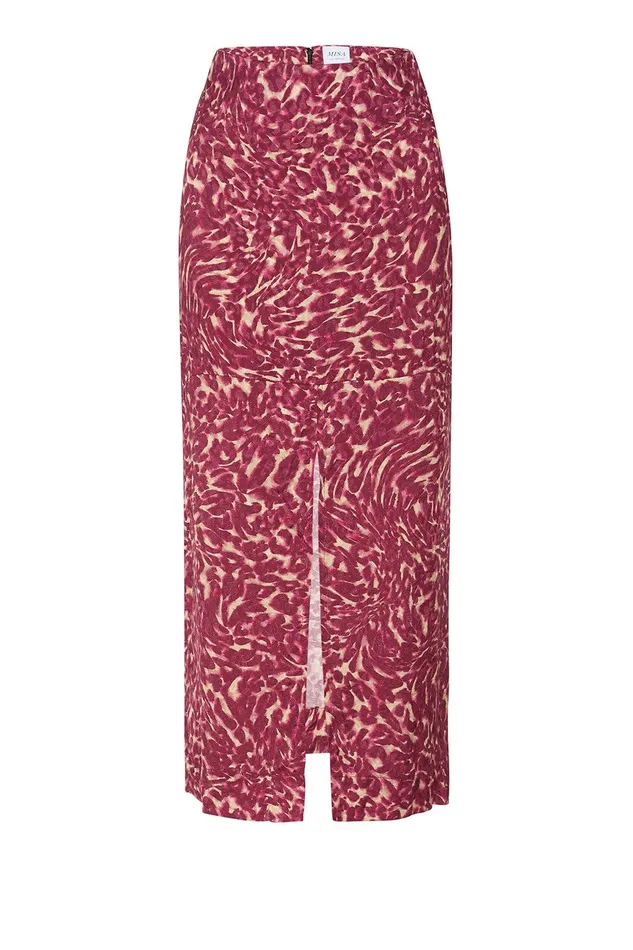 Women MISA Los Angeles Matching Sets IVAN SKIRT Fauna Abstract