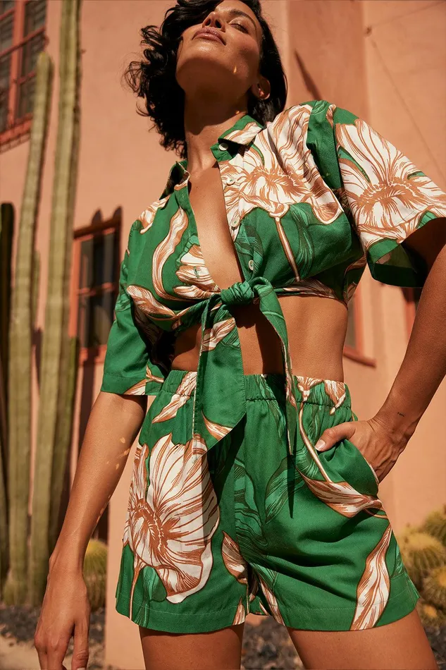 Women MISA Los Angeles Matching Sets MAITE SHORT Cartagena Flora