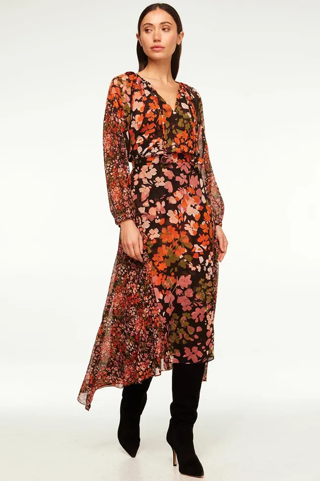 Women MISA Los Angeles Matching Sets MARAL SKIRT Autumn Flora Mix