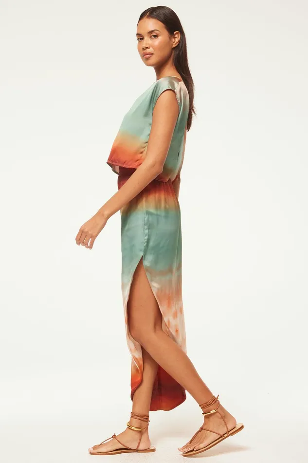 Women MISA Los Angeles Skirts and Shorts FRANKA SKIRT Carnelian Ombre