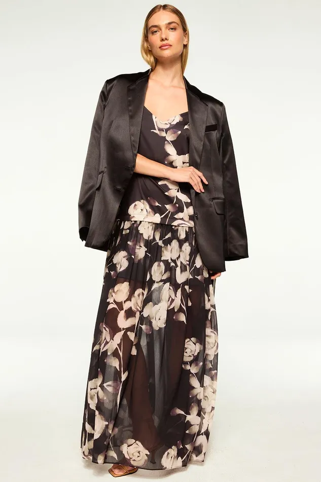 Women MISA Los Angeles Tops JOANNE BLAZER Black