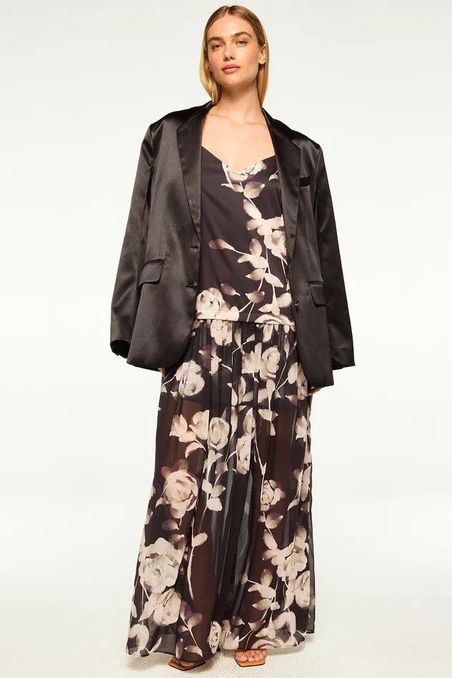 Women MISA Los Angeles Tops JOANNE BLAZER Black