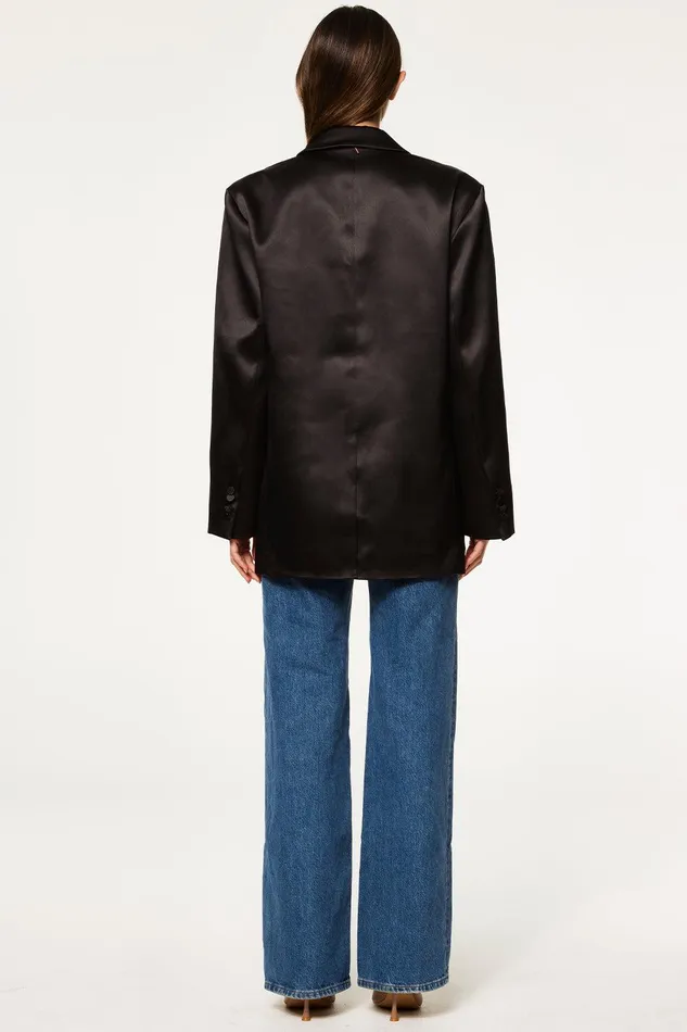 Women MISA Los Angeles Tops JOANNE BLAZER Black