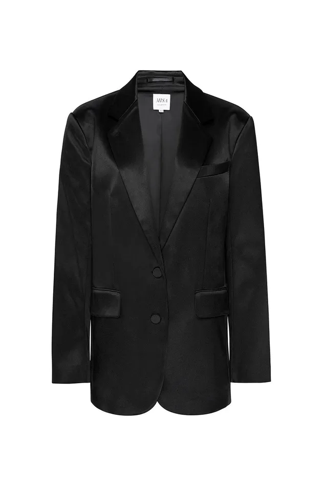 Women MISA Los Angeles Tops JOANNE BLAZER Black
