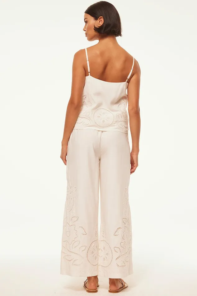 Women MISA Los Angeles Tops MARCELA TOP Pink Eyelet