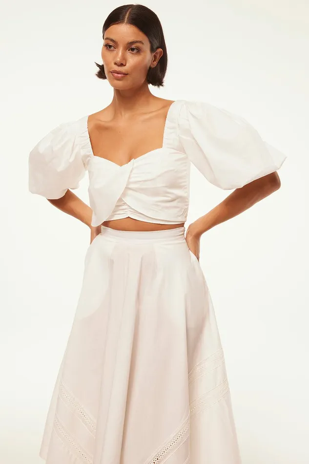 Women MISA Los Angeles Tops RORI TOP White